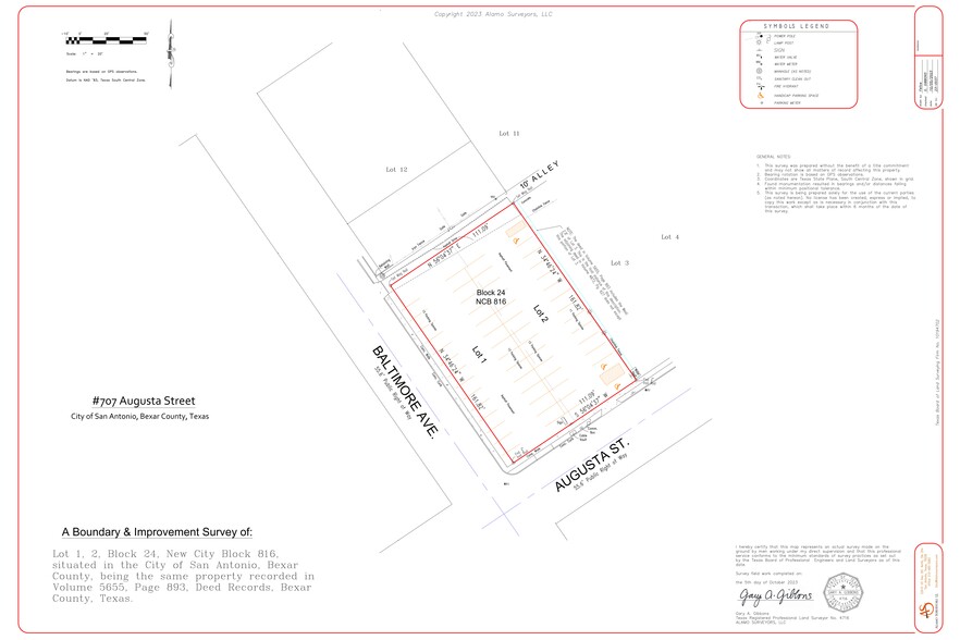 707 Augusta, San Antonio, TX for sale - Site Plan - Image 3 of 3