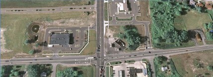 Telegraph Rd, Brownstown, MI - AERIAL  map view