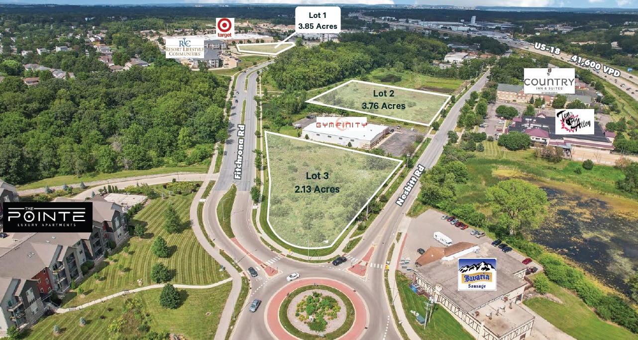 Fitchrona Rd, Fitchburg, WI for sale Aerial- Image 1 of 5