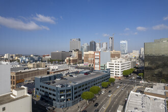 210 E Olympic Blvd, Los Angeles, CA - aerial  map view