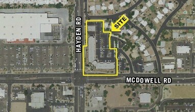 8010 E McDowell Rd, Scottsdale, AZ - Aerial map view