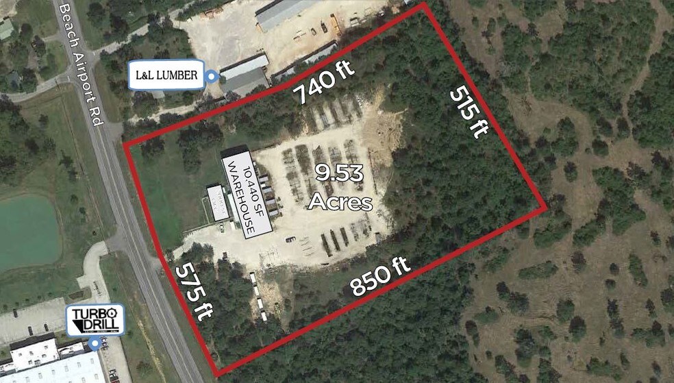1150 BEACH AIRPORT RD, CONROE, TX for sale - Aerial - Image 1 of 1