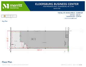 1393 Progress Way, Eldersburg, MD for lease Floor Plan- Image 1 of 2