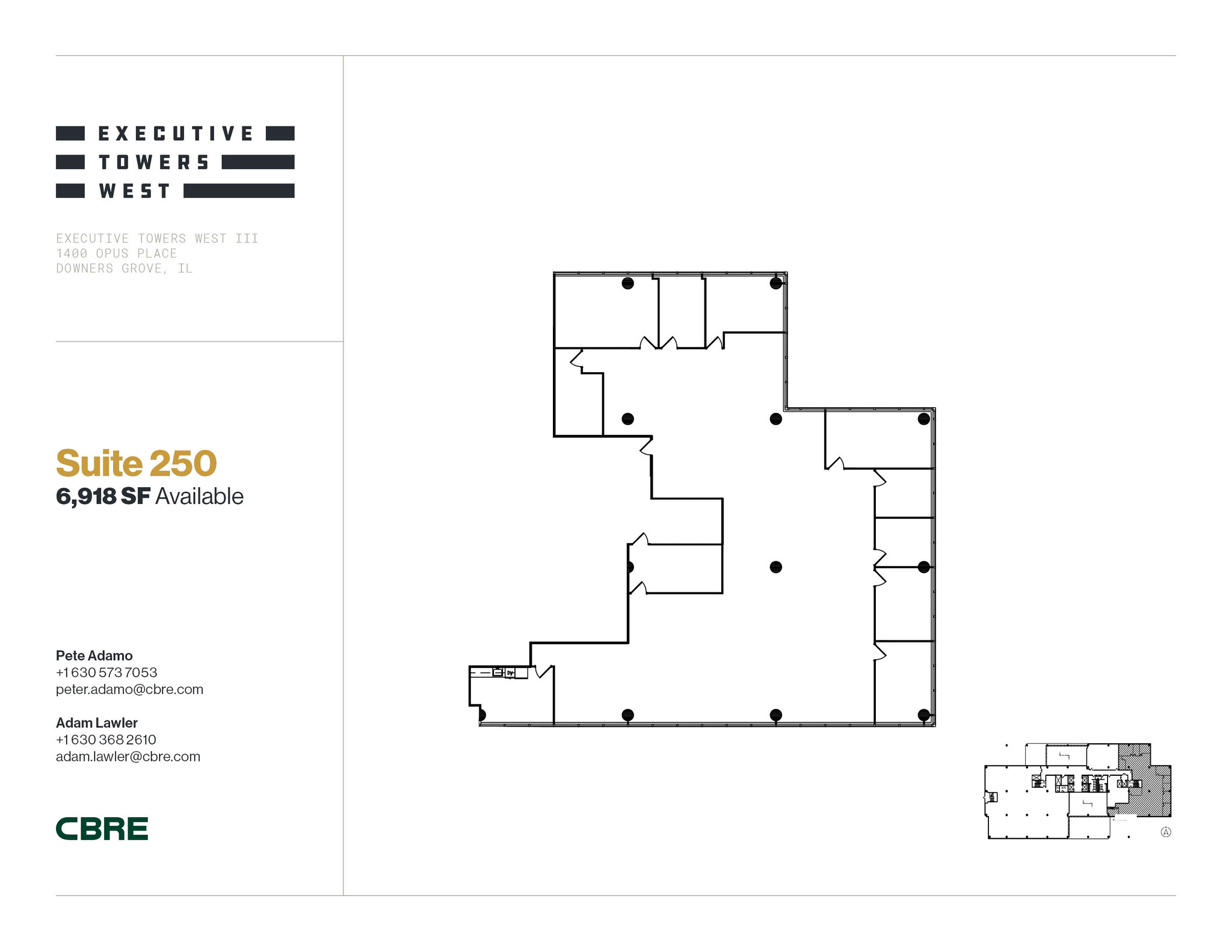 1400 Opus Pl, Downers Grove, IL for lease Floor Plan- Image 1 of 1