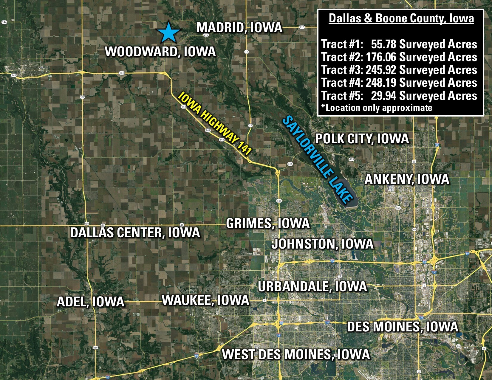 5 333rd Street, Woodward, IA 50276 29.94 Acres M/L Boone County