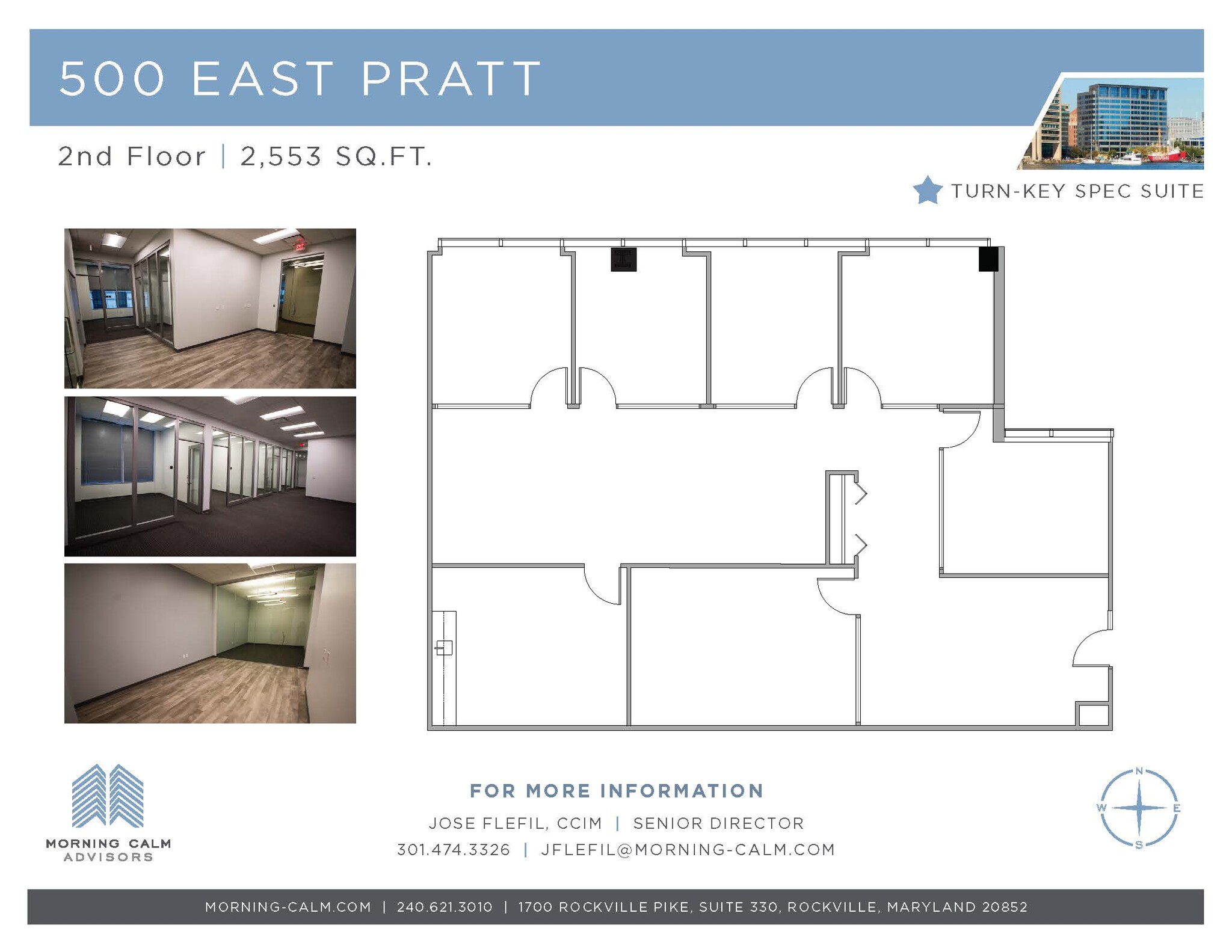 500 E Pratt St, Baltimore, MD for lease Floor Plan- Image 1 of 6