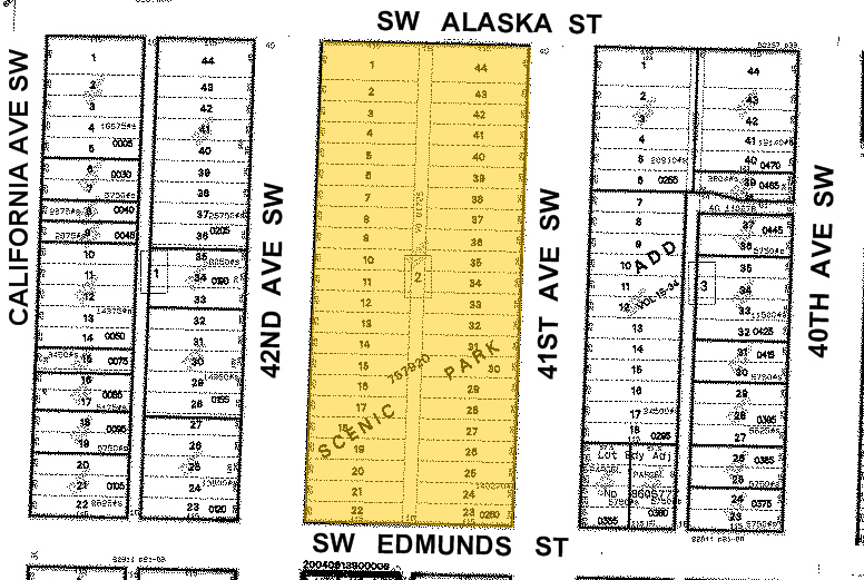 4700-4754 42nd Ave SW, Seattle, WA for lease - Plat Map - Image 2 of 11