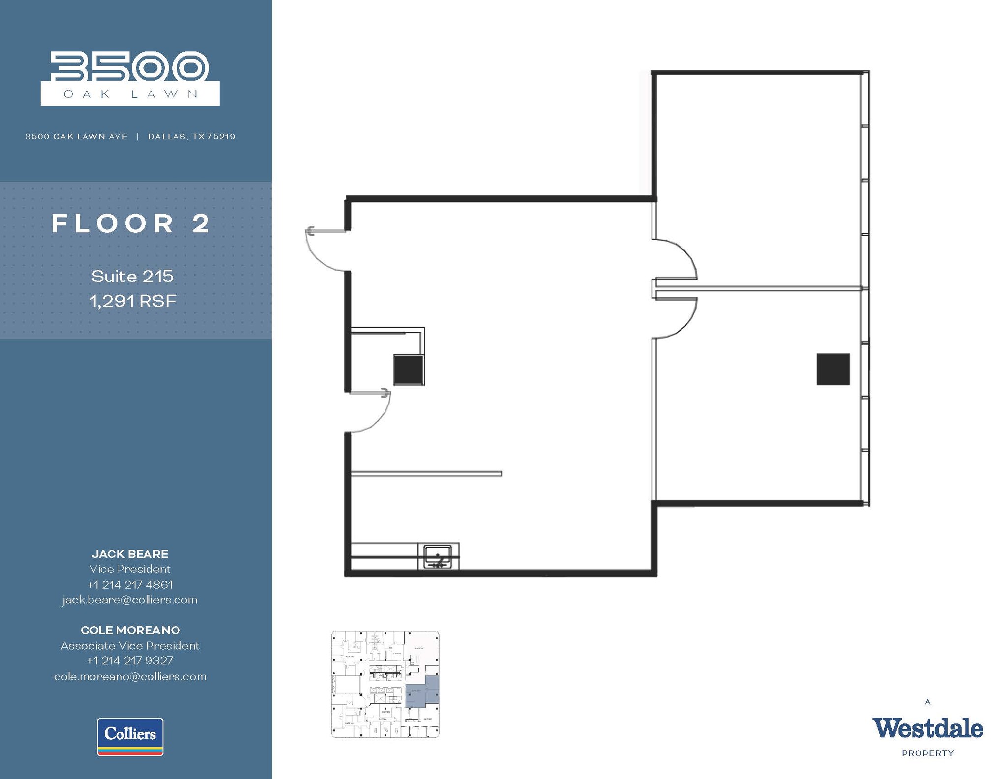 3500 Oak Lawn Ave, Dallas, TX for lease Floor Plan- Image 1 of 1