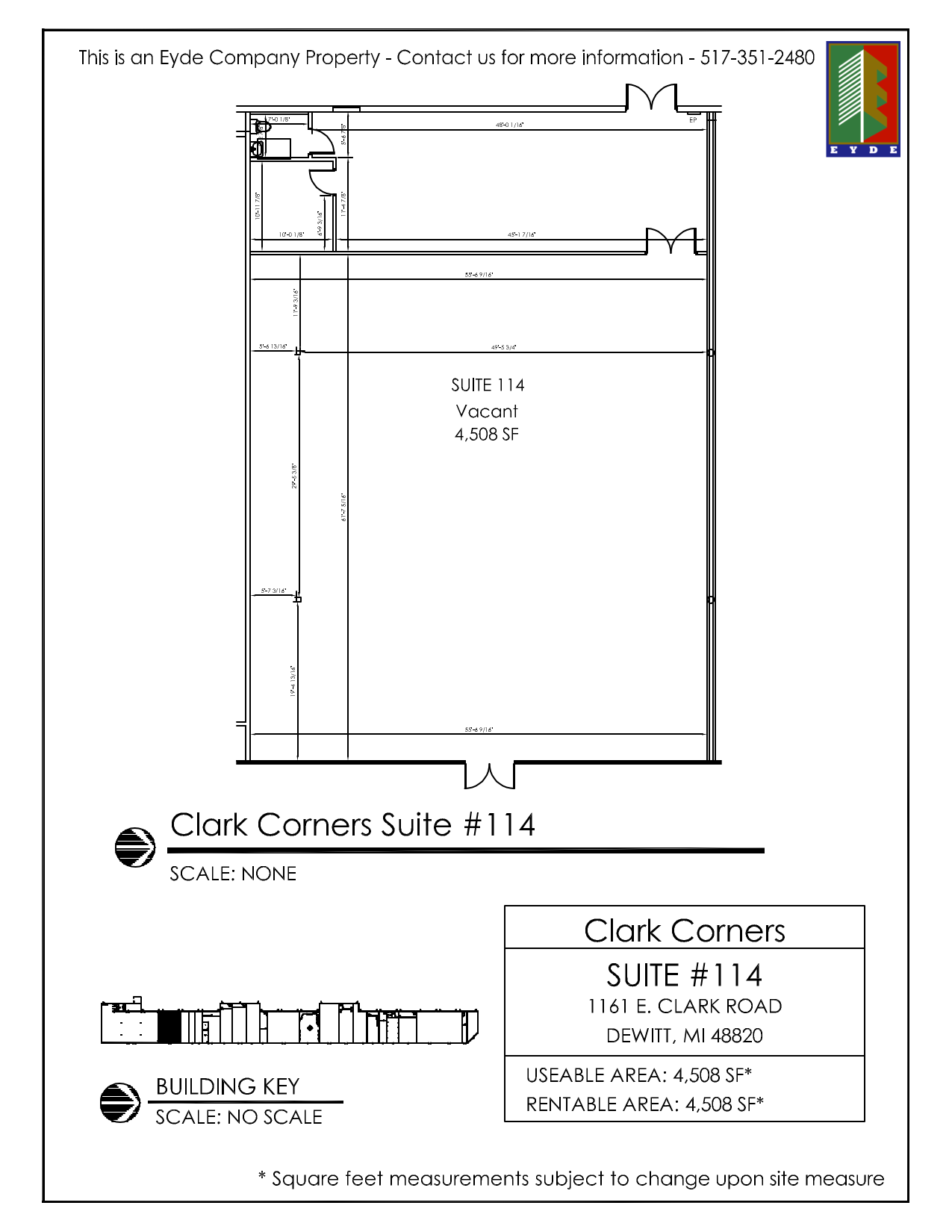 1161 E Clark Rd, Dewitt, MI for lease Floor Plan- Image 1 of 1