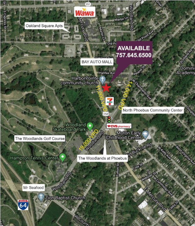 353 E Mercury Blvd, Hampton, VA for sale Aerial- Image 1 of 1