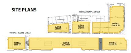 909 W Temple St, Los Angeles, CA for lease Site Plan- Image 1 of 1