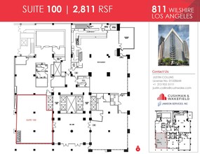 811 Wilshire Blvd, Los Angeles, CA for lease Floor Plan- Image 2 of 2