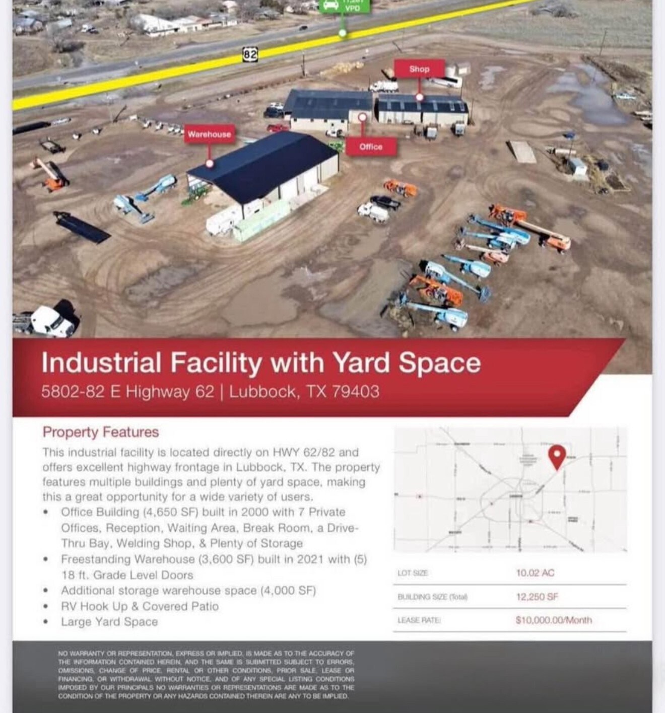 5802-82 E Highway 62, Lubbock, TX for lease Building Photo- Image 1 of 1