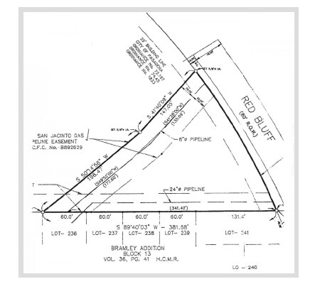 Red Bluff Rd, Pasadena, TX for sale Plat Map- Image 1 of 1