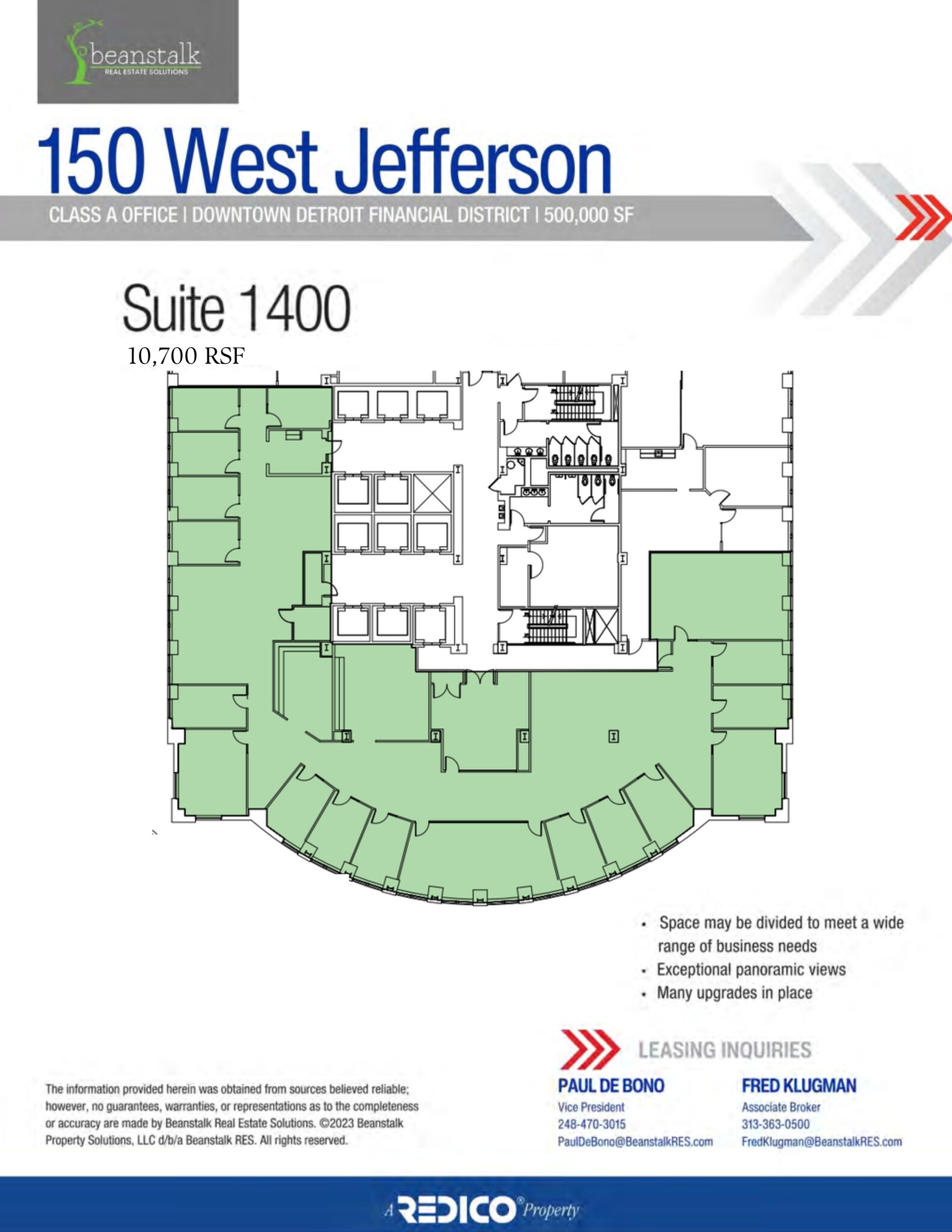 150 W Jefferson Ave, Detroit, MI for lease Site Plan- Image 1 of 1