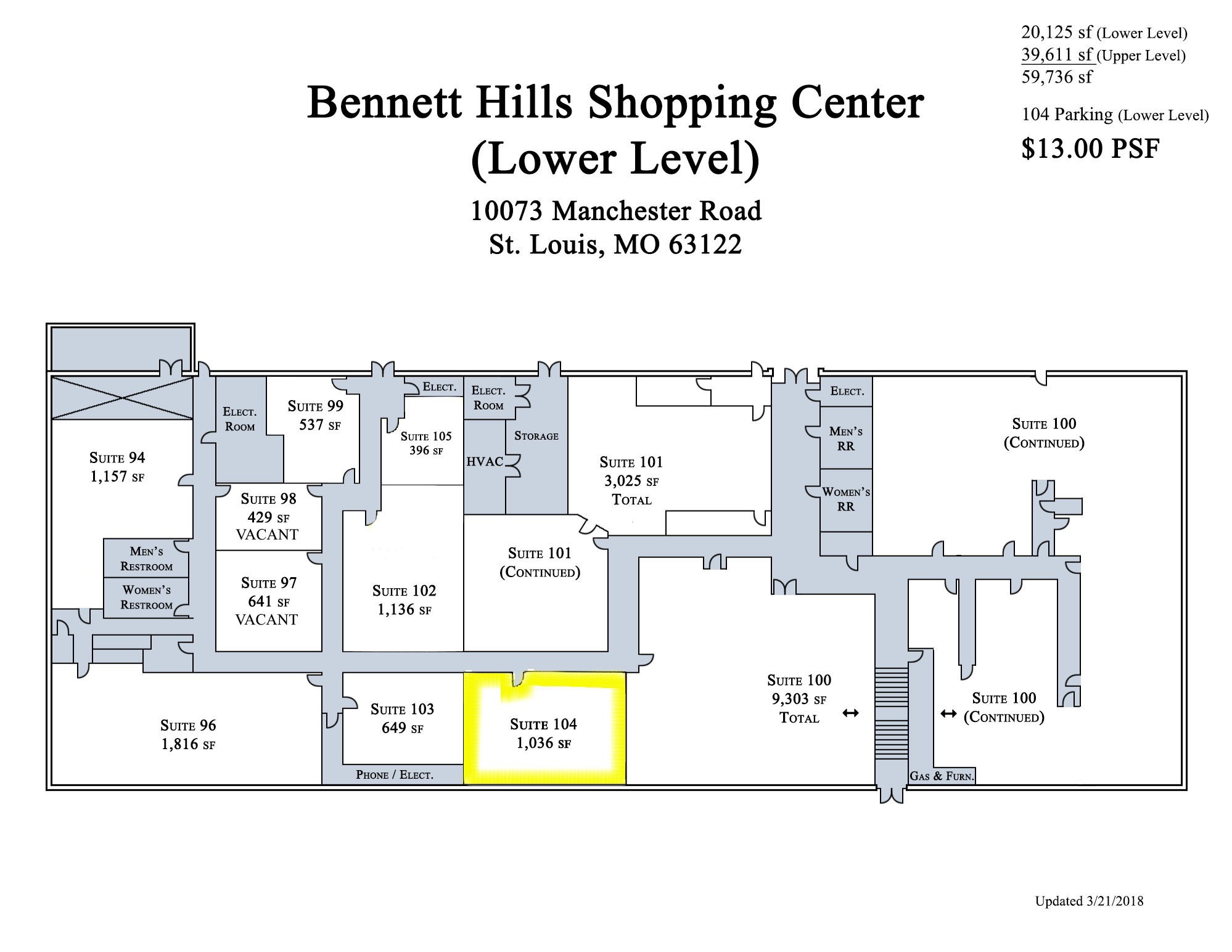 10037-10091 Manchester Rd, Warson Woods, MO for lease Floor Plan- Image 1 of 1