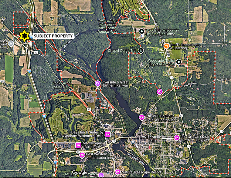 N480 US Highway 12, Wisconsin Dells, WI for sale - Aerial - Image 1 of 3