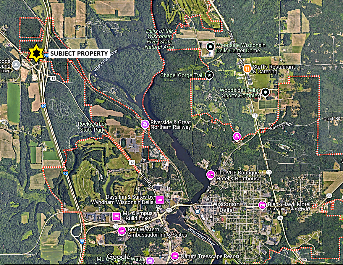 N480 US Highway 12, Wisconsin Dells, WI for sale Aerial- Image 1 of 4