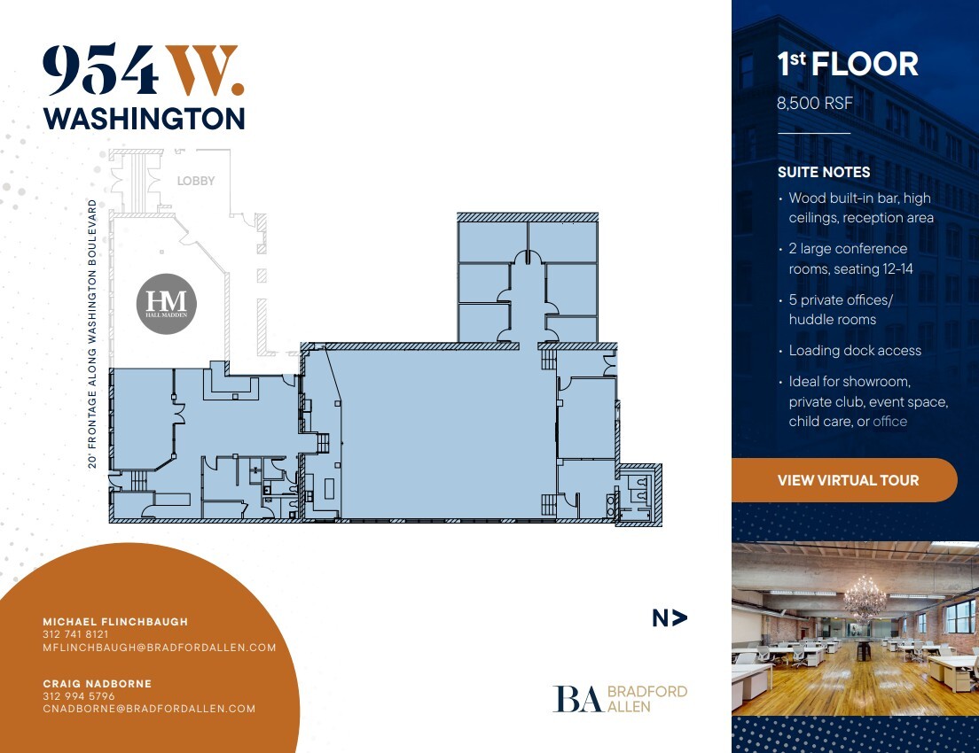 954 W Washington Blvd, Chicago, IL for lease Floor Plan- Image 1 of 8