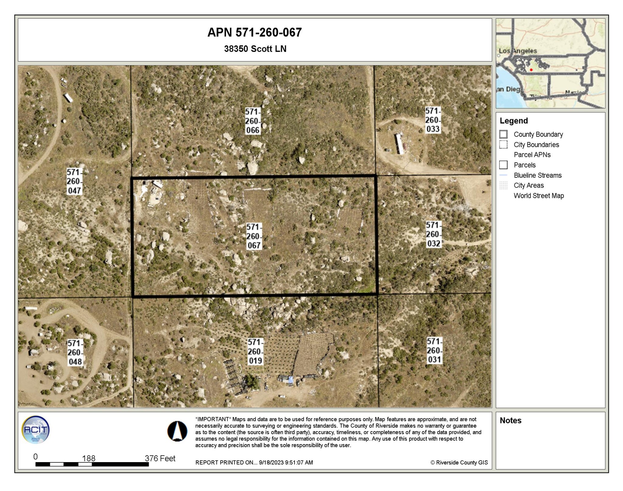 38350 Scott Lane, Hemet, CA for sale Aerial- Image 1 of 3