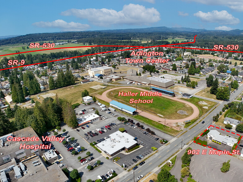 902 E Maple St, Arlington, WA for lease - Aerial - Image 2 of 21