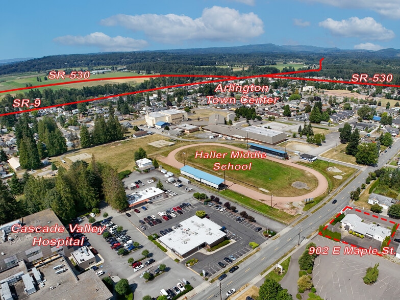 902 E Maple St, Arlington, WA for lease - Aerial - Image 3 of 21