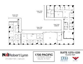 1700 Pacific Ave, Dallas, TX for lease Floor Plan- Image 2 of 2