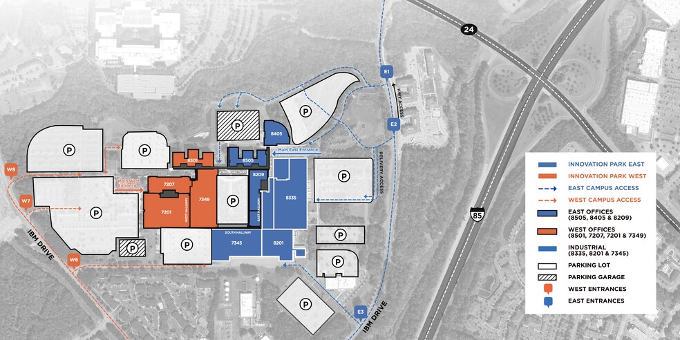 7201 IBM Dr, Charlotte, NC for lease - Site Plan - Image 2 of 18