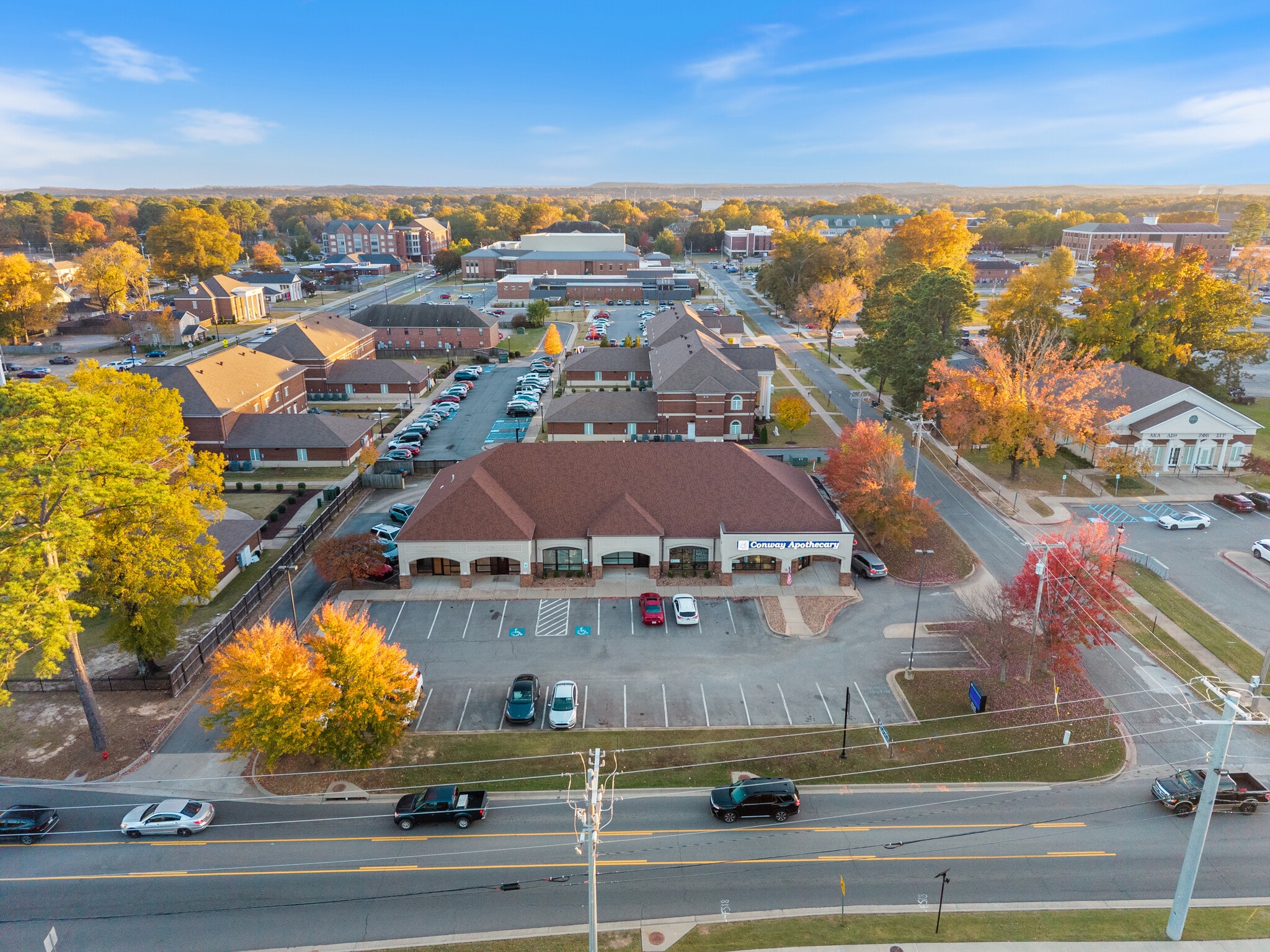 2125 College Ave, Conway, AR for lease Aerial- Image 1 of 14