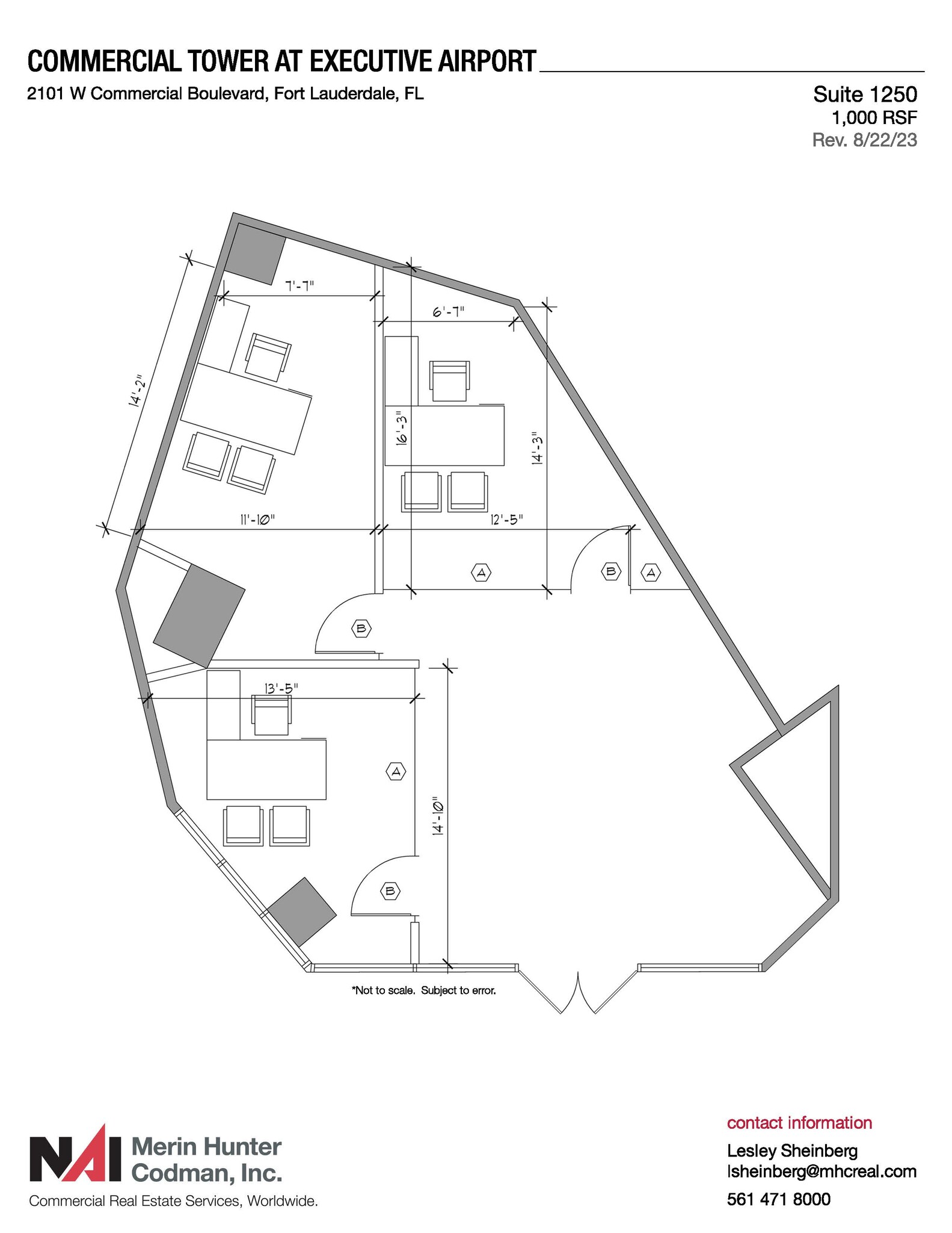 2101 W Commercial Blvd, Fort Lauderdale, FL for lease Floor Plan- Image 1 of 6