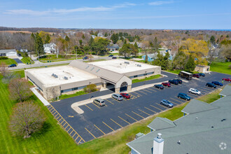 1317 W Grand Ave, Port Washington, WI - aerial  map view