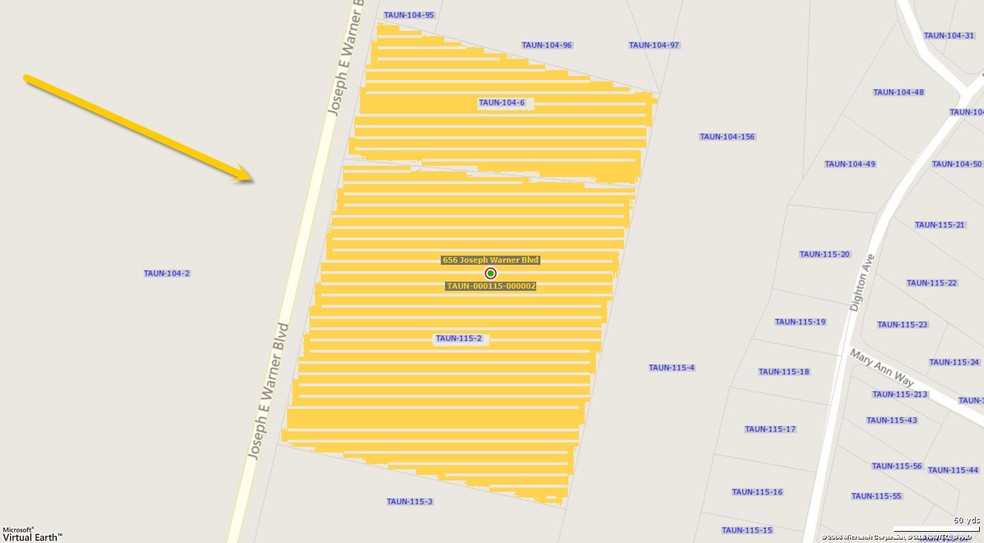 656 Joseph Warner Blvd, Taunton, MA for sale - Plat Map - Image 1 of 1