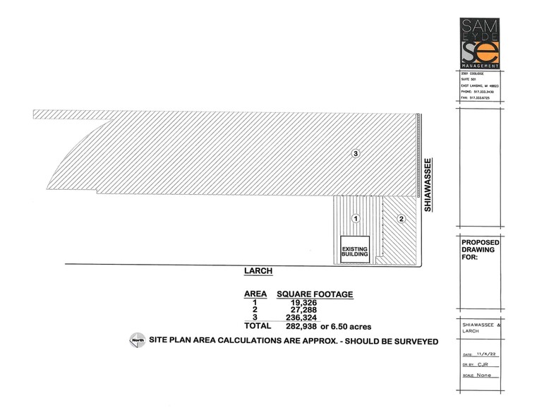 617 Shiawassee, Lansing, MI for sale - Site Plan - Image 2 of 2