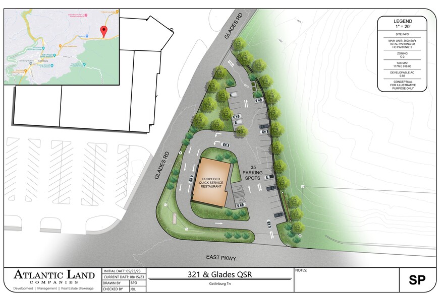 US-321 & Glades Rd, Gatlinburg, TN for lease - Site Plan - Image 1 of 1