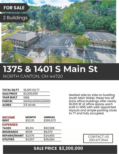 1375 & 1401 South Main Street portfolio of 2 properties for sale on LoopNet.com - Building Photo - Image 1 of 5