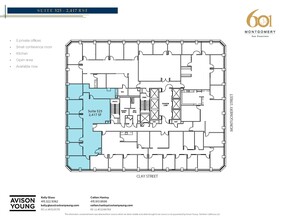 601 Montgomery St, San Francisco, CA for lease Floor Plan- Image 1 of 1