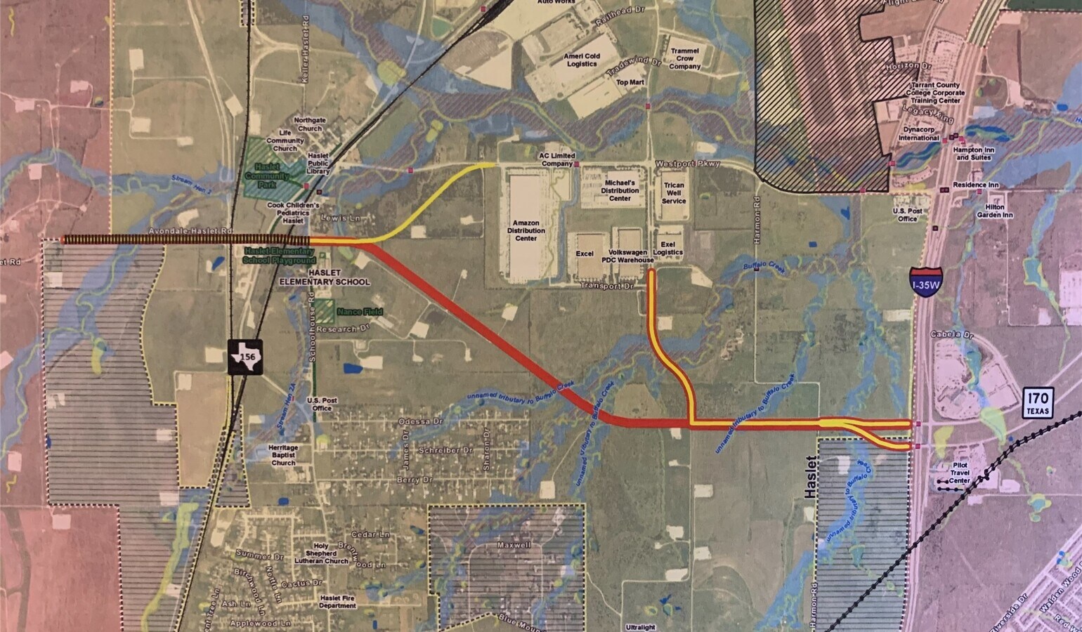 SWC Hwy 156 AvondaleHaslet Rd, Haslet, TX 76052 Land Development