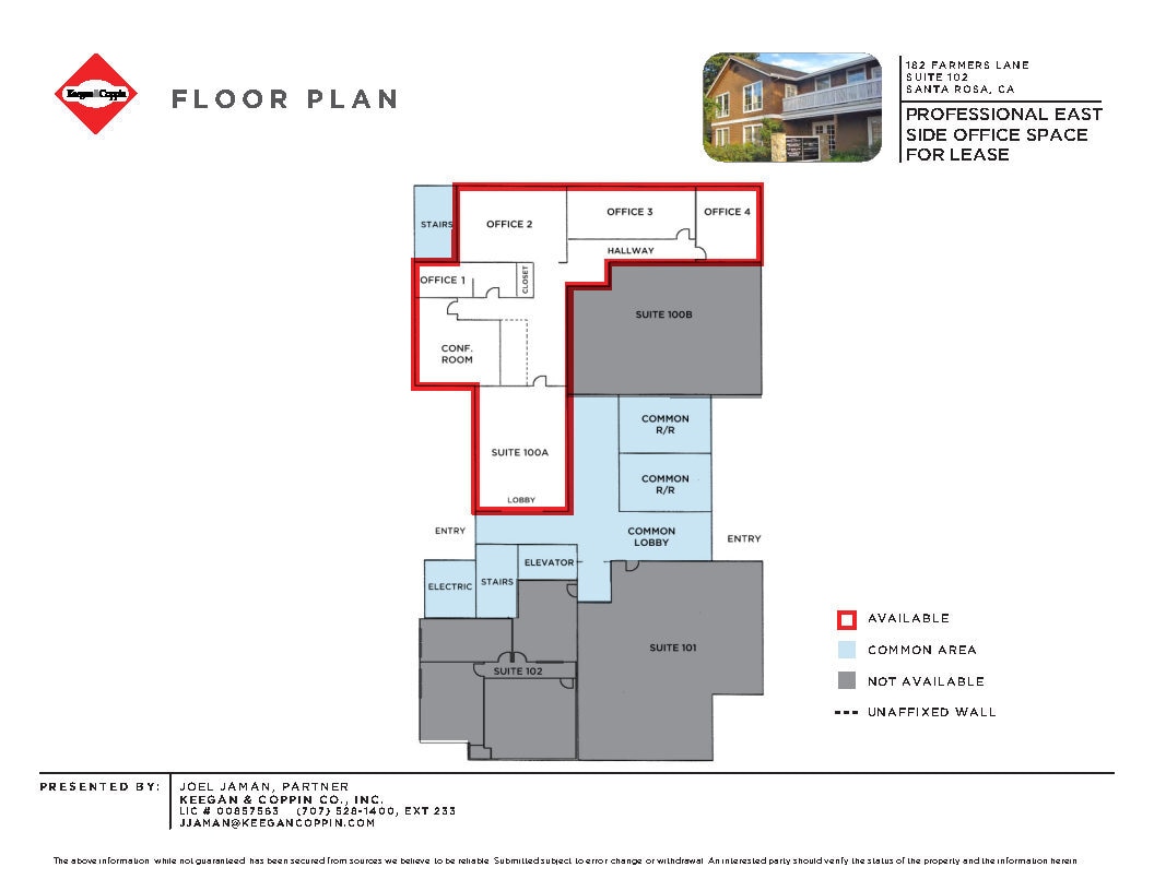 182 Farmers Ln, Santa Rosa, CA for lease Floor Plan- Image 1 of 1