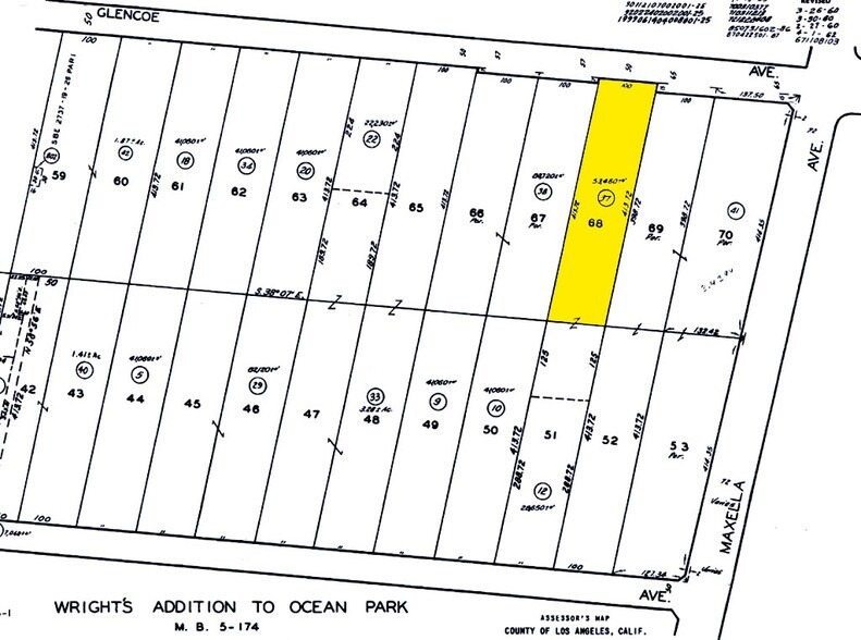 4223 Glencoe Ave, Marina Del Rey, CA for lease - Plat Map - Image 2 of 13