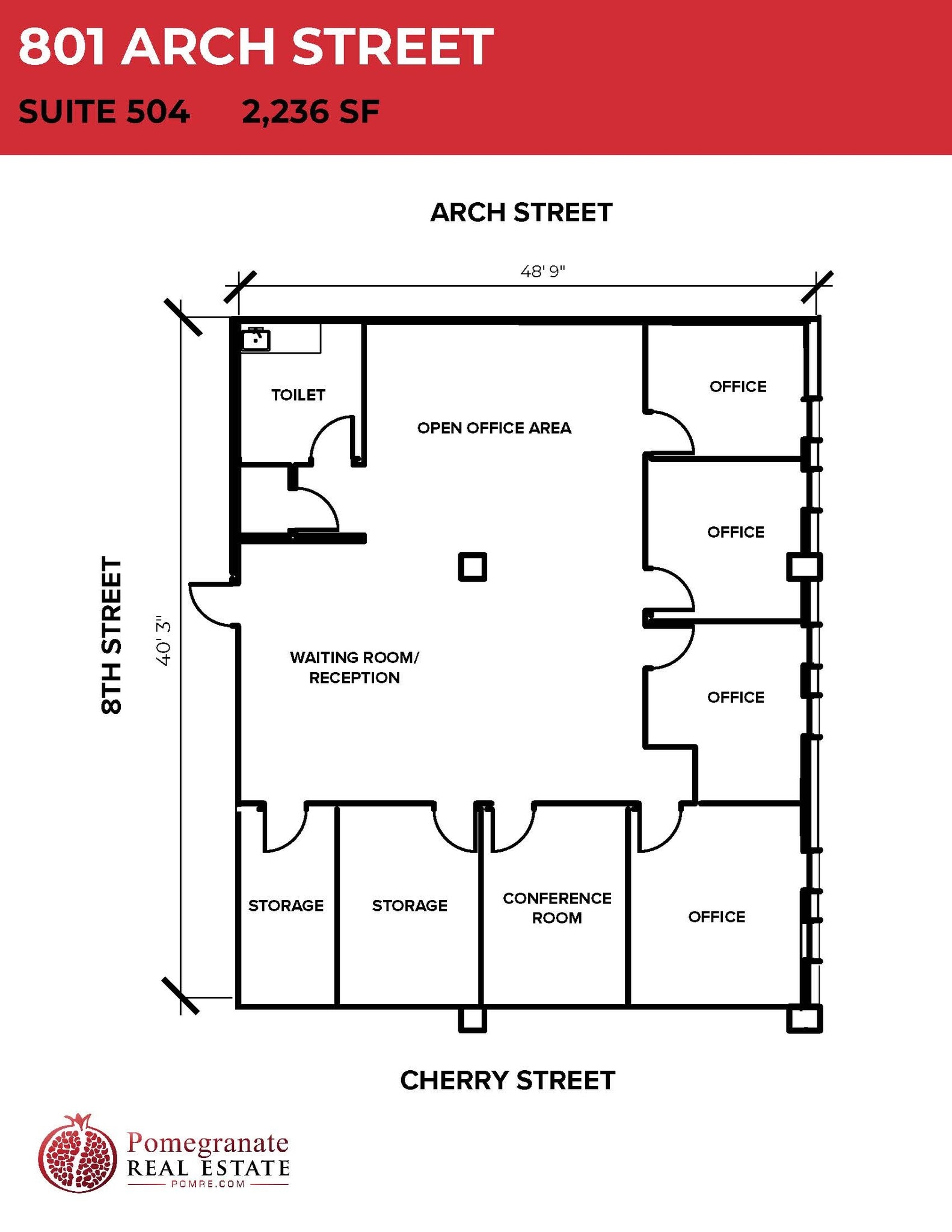 801 Arch St, Philadelphia, PA for lease Floor Plan- Image 1 of 1