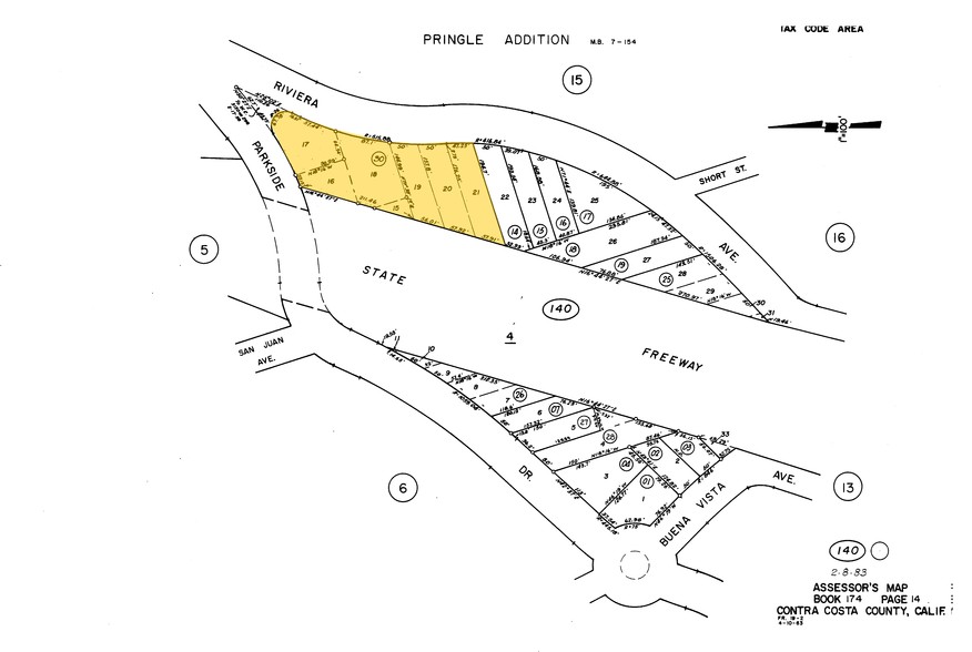 1600 Riviera Ave, Walnut Creek, CA for lease - Plat Map - Image 3 of 4