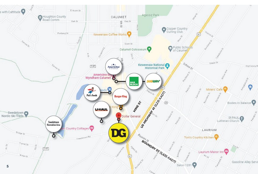 56677 Mine St, Calumet, MI 49913 Dollar General Calumet MI DG to