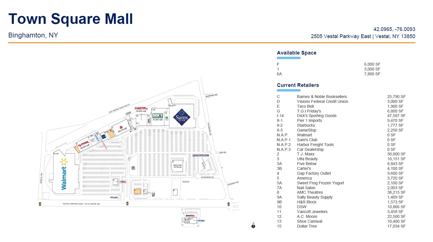 2405-2441 Vestal Pky E, Vestal, NY for lease Floor Plan- Image 1 of 1