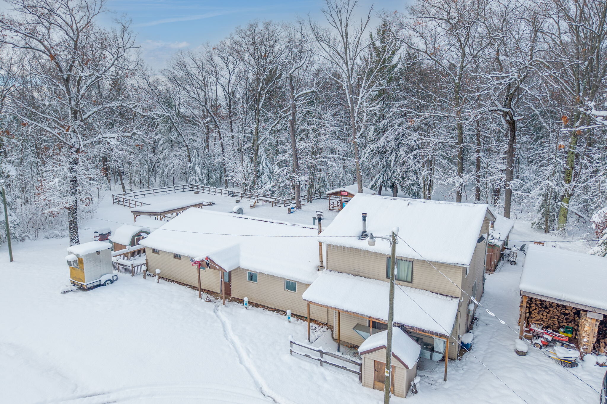 8773 Goldenrod Ave, Bitely, MI for sale Aerial- Image 1 of 36