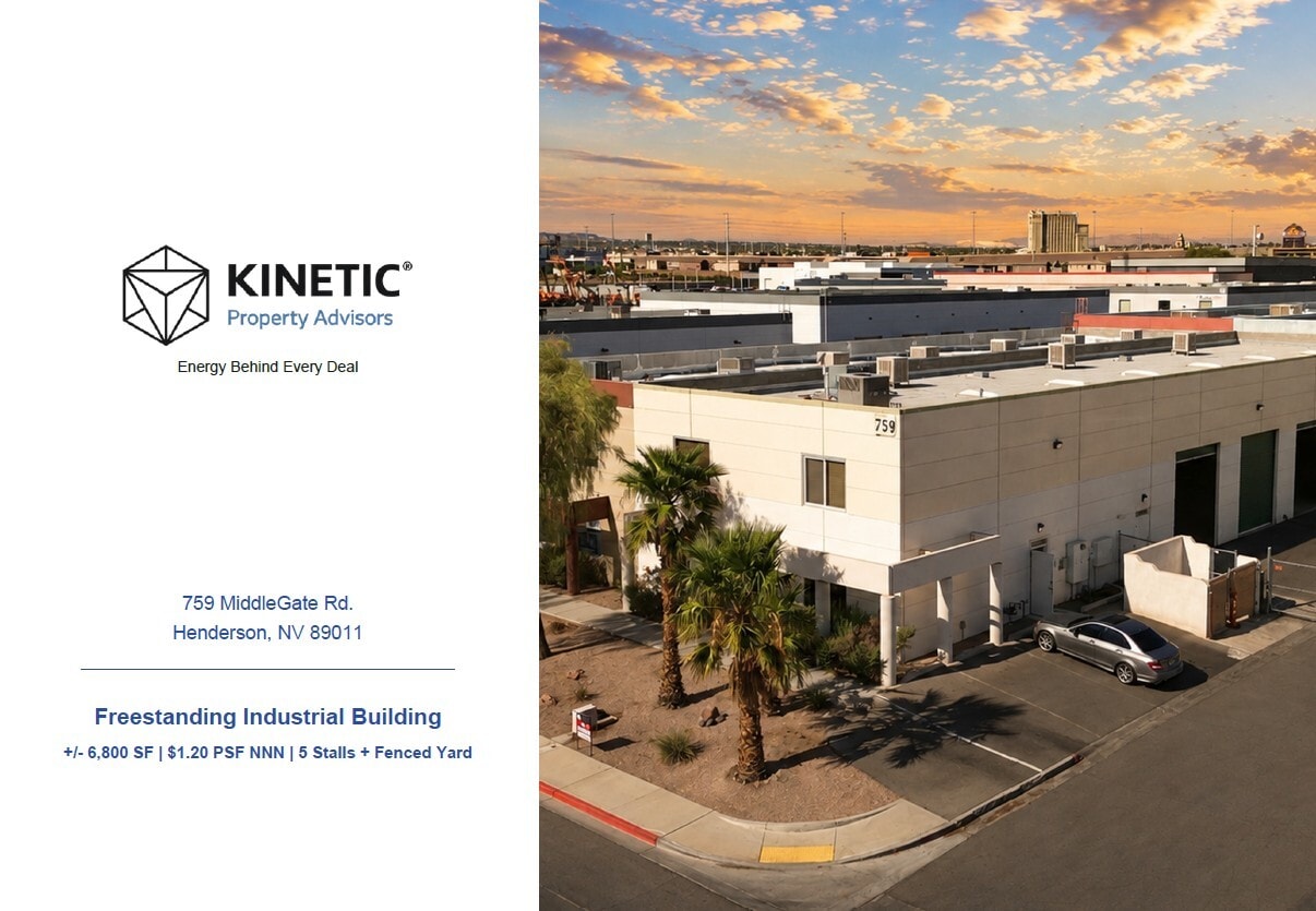 759 Middlegate Rd, Henderson, NV for lease Building Photo- Image 1 of 27