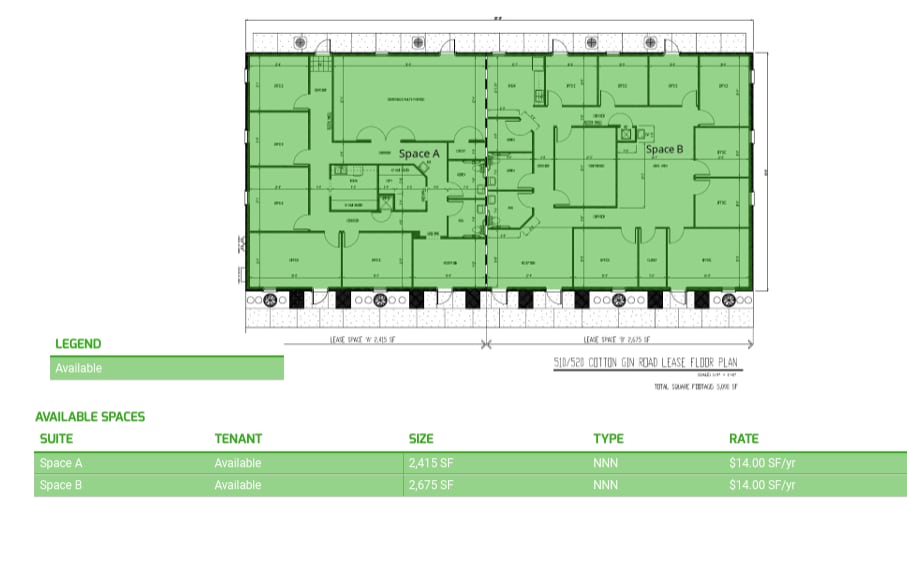 510 Cotton Gin Rd, Montgomery, AL for lease Floor Plan- Image 1 of 1