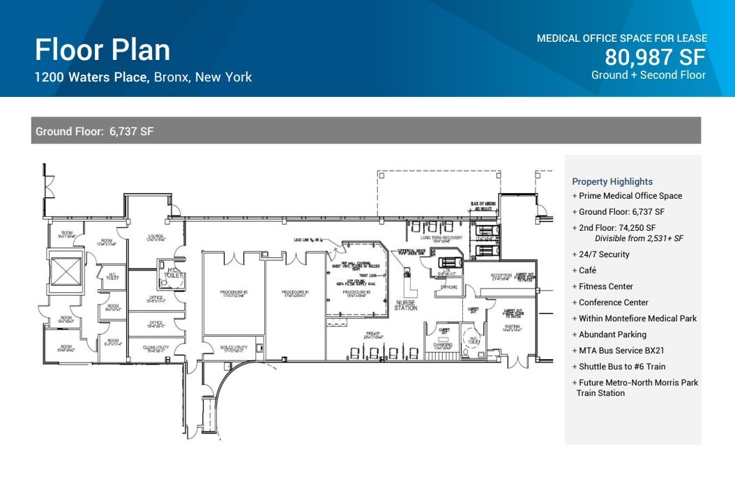 1200 Waters Pl, Bronx, NY for lease Floor Plan- Image 1 of 1
