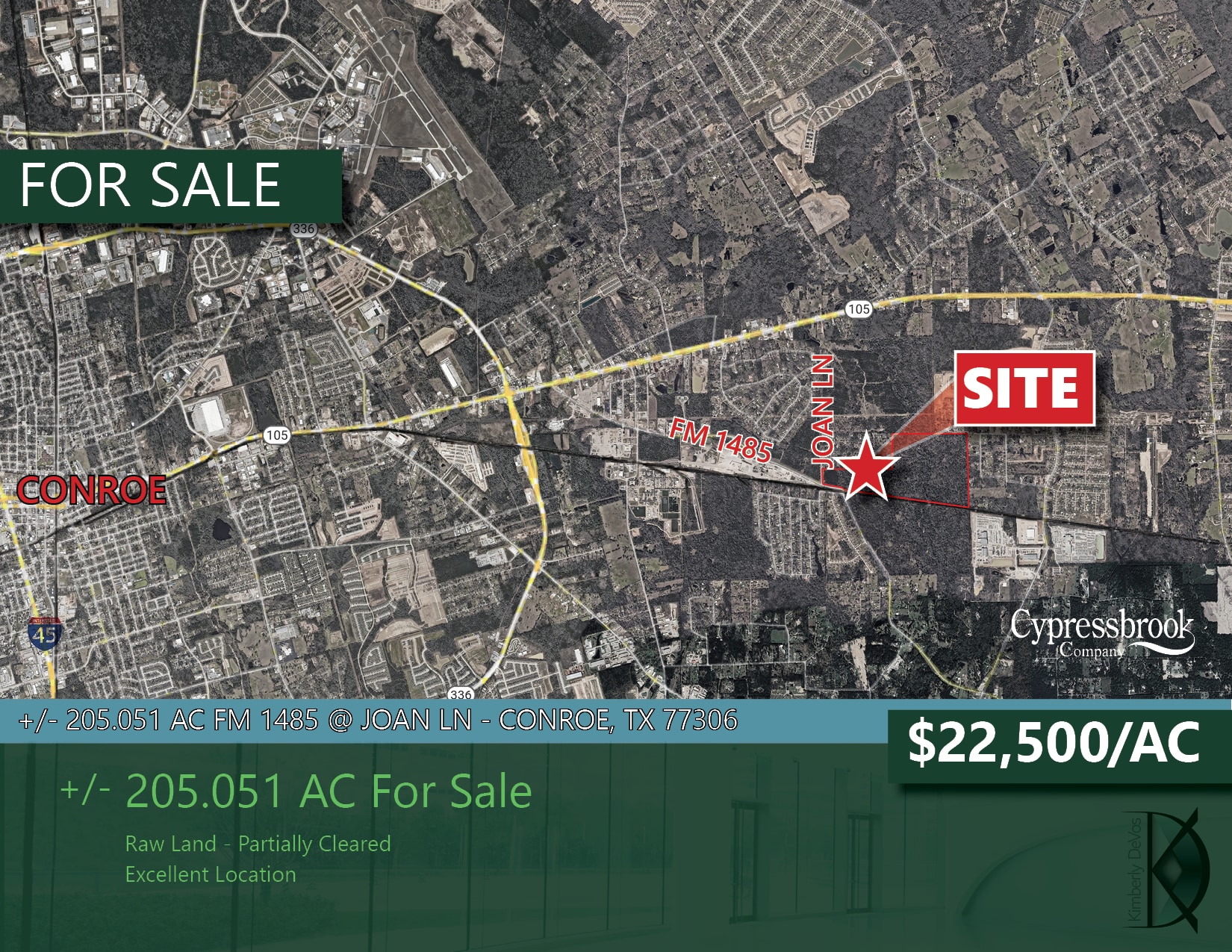 FM 1485 & Joan Ln, Conroe, TX for sale Primary Photo- Image 1 of 6