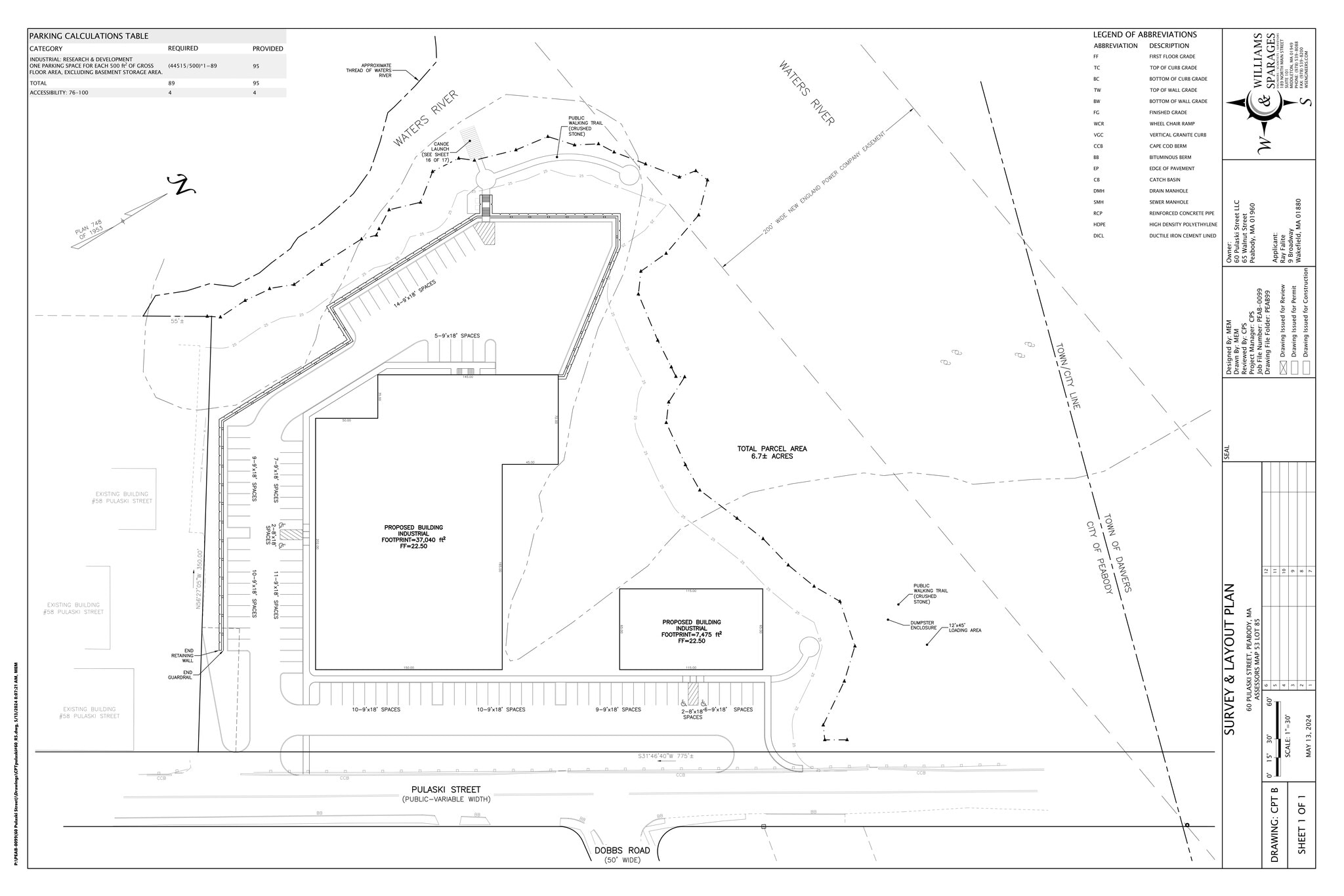 60 Pulaski St, Peabody, MA for lease Site Plan- Image 1 of 4