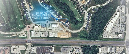 8630 NE Shoal Creek Valley Dr, Kansas City, MO - AERIAL map view